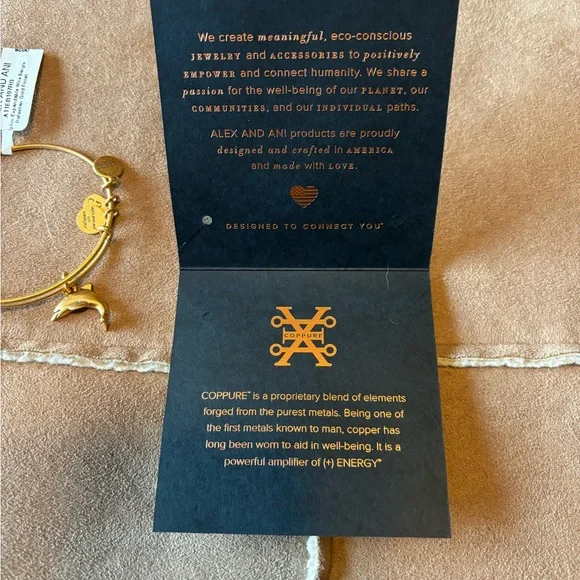 NWT Alex and Ani Dolphin bracelet - Picture 2 of 2